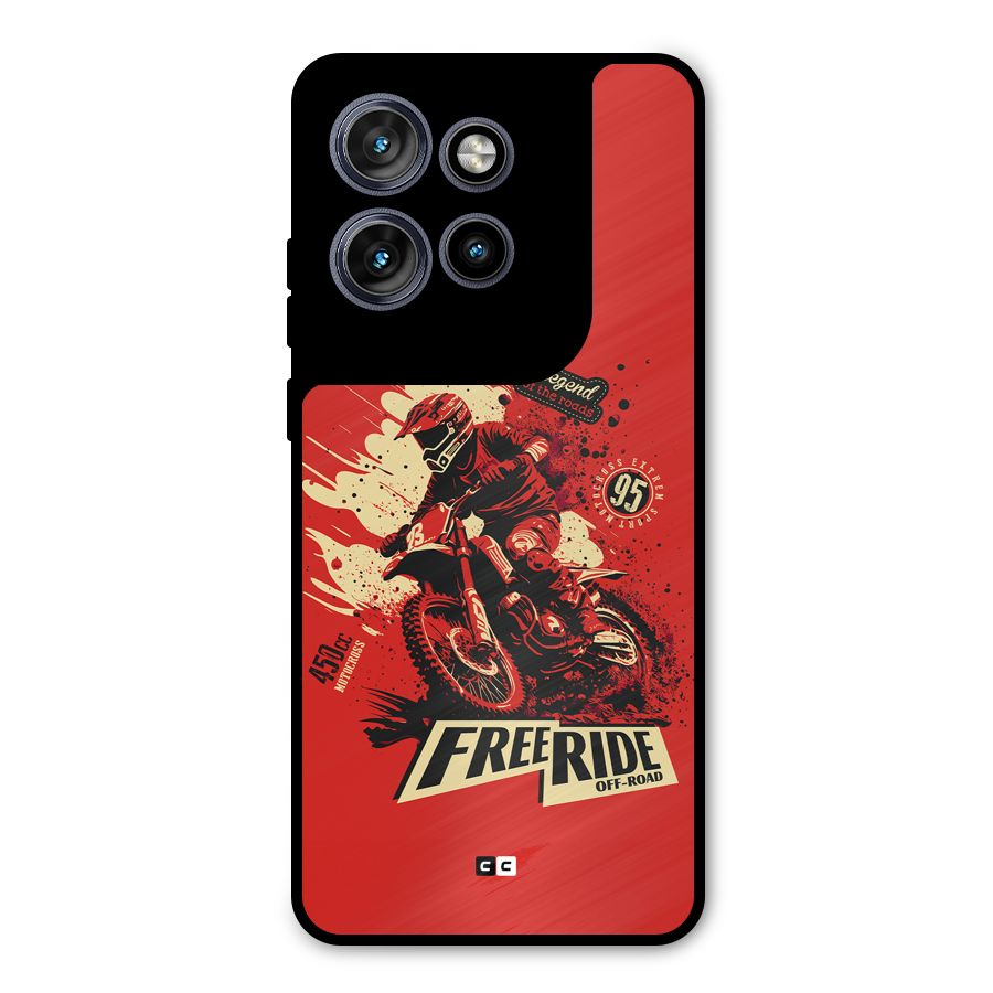 Free Ride Metal Back Case for Motorola Edge 50 Neo