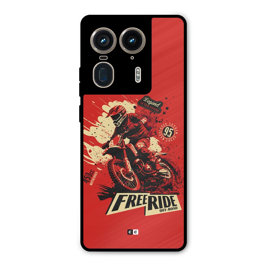 Free Ride Metal Back Case for Motorola Edge 50 Ultra
