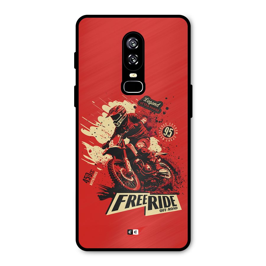 Free Ride Metal Back Case for OnePlus 6