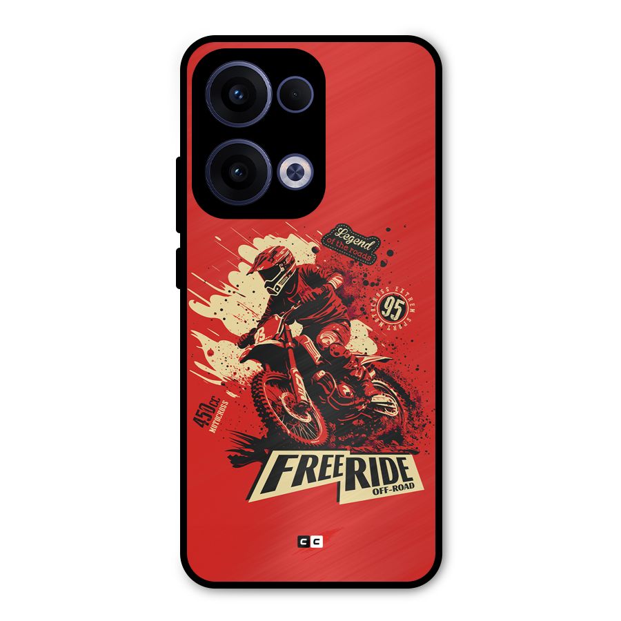 Free Ride Metal Back Case for Oppo Reno13