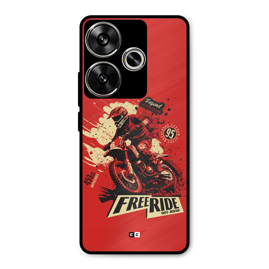 Free Ride Metal Back Case for Poco F6