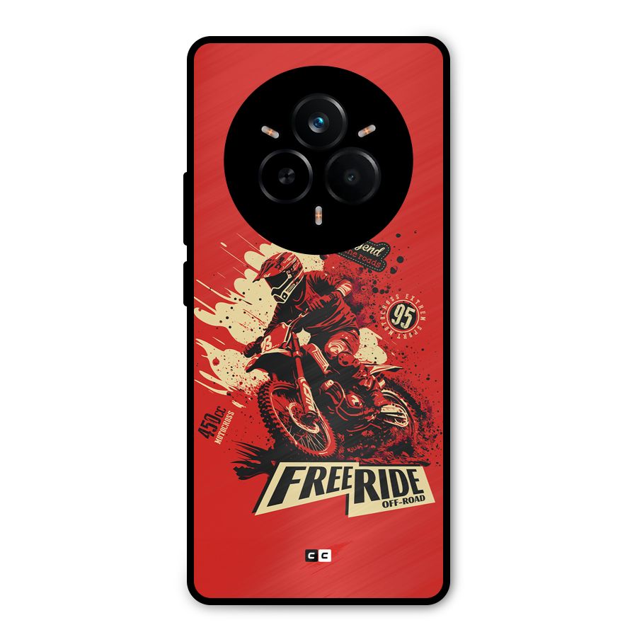 Free Ride Metal Back Case for Realme 14 Pro