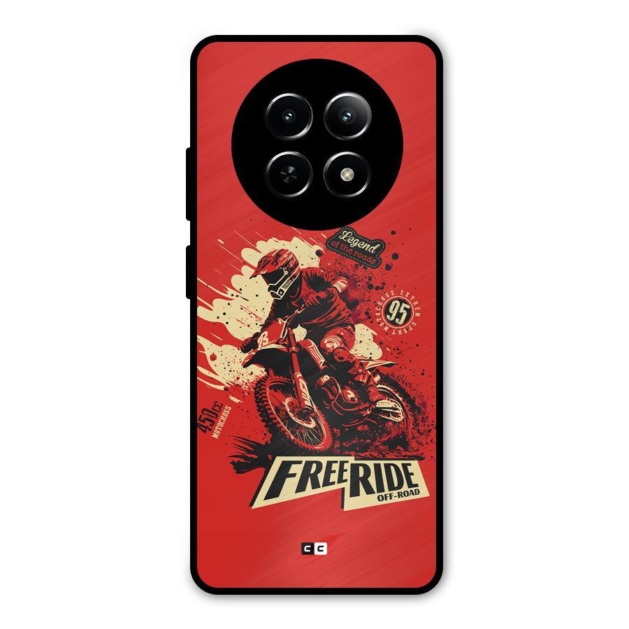 Free Ride Metal Back Case for Realme Narzo N65