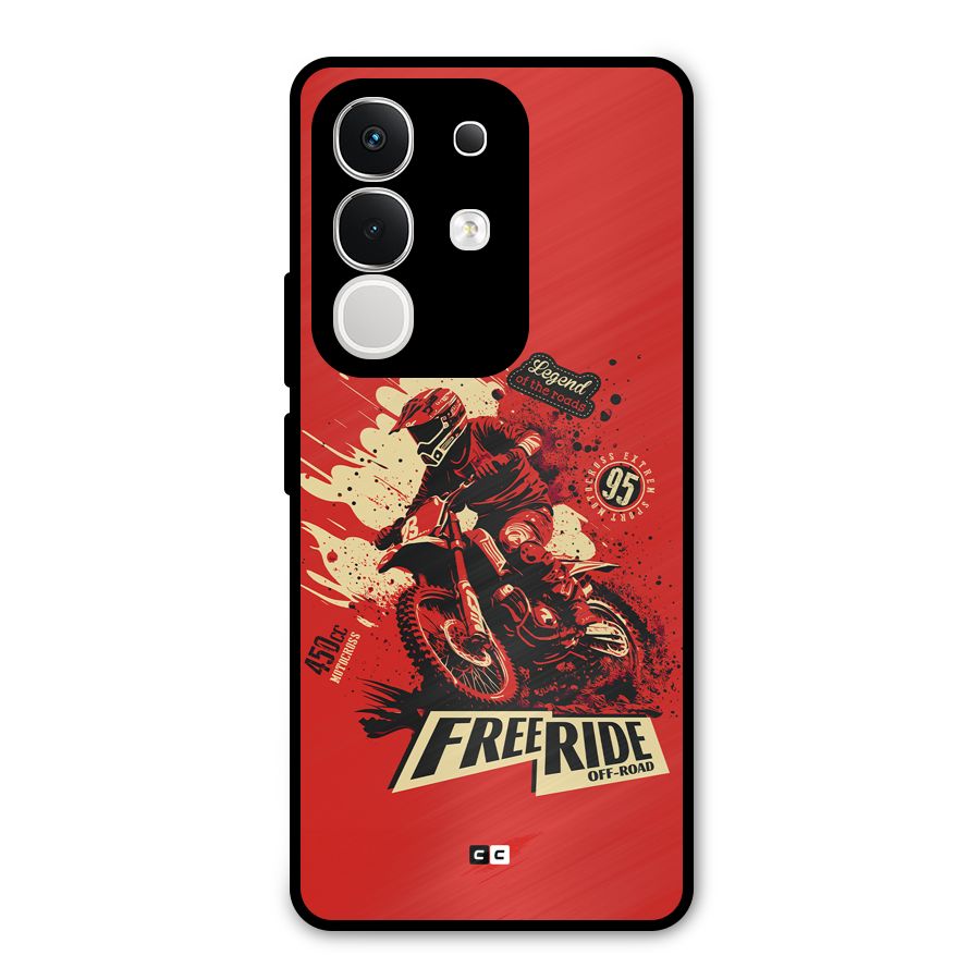 Free Ride Metal Back Case for Vivo T4x