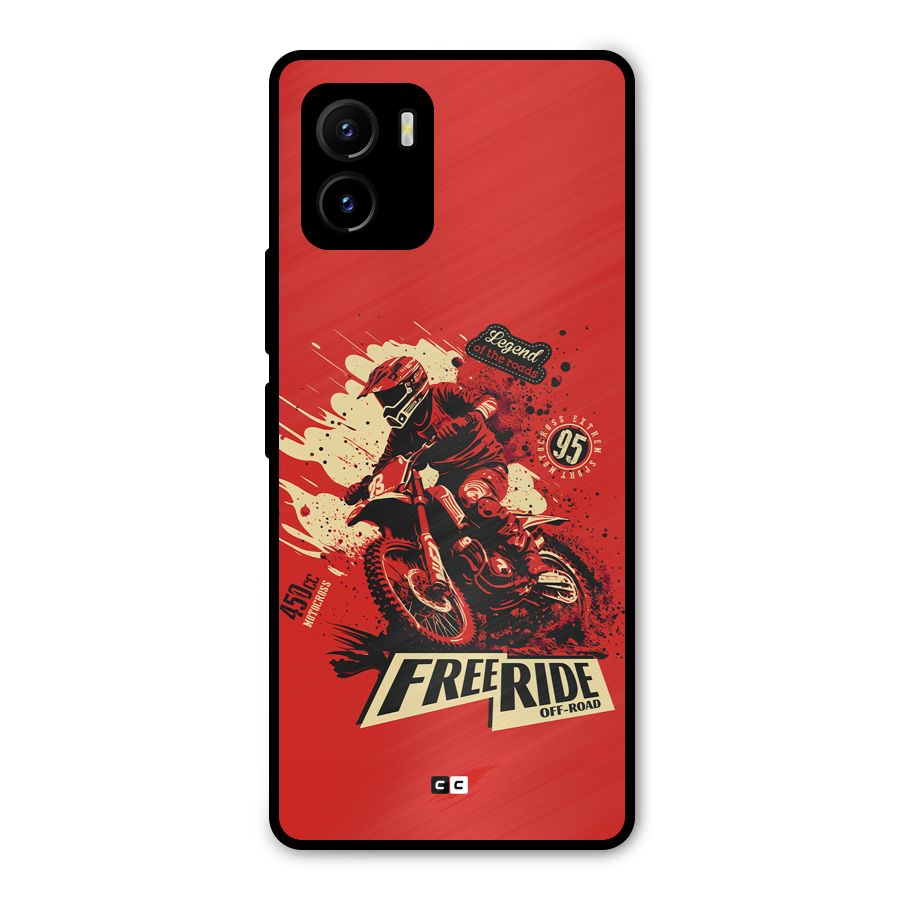 Free Ride Metal Back Case for Vivo Y15s