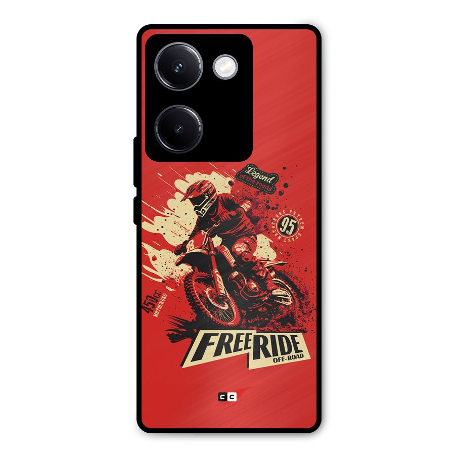 Free Ride Metal Back Case for Vivo Y300 Plus