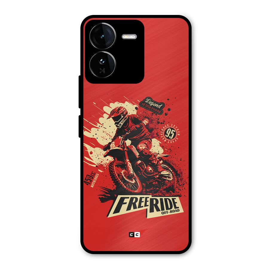 Free Ride Metal Back Case for iQOO Z9