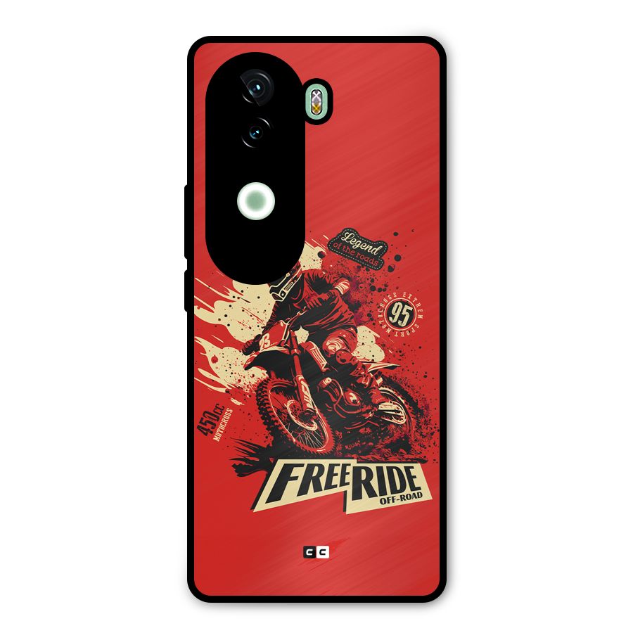 Free Ride Metal Back Case for iQOO Z9s