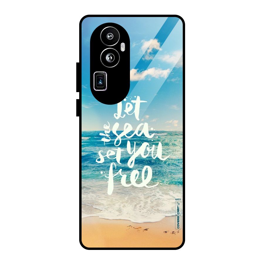 Free Sea Glass Back Case for Oppo Reno10 Pro Plus