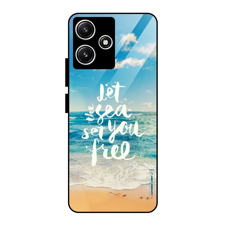 Free Sea Glass Back Case for Redmi 12 5G