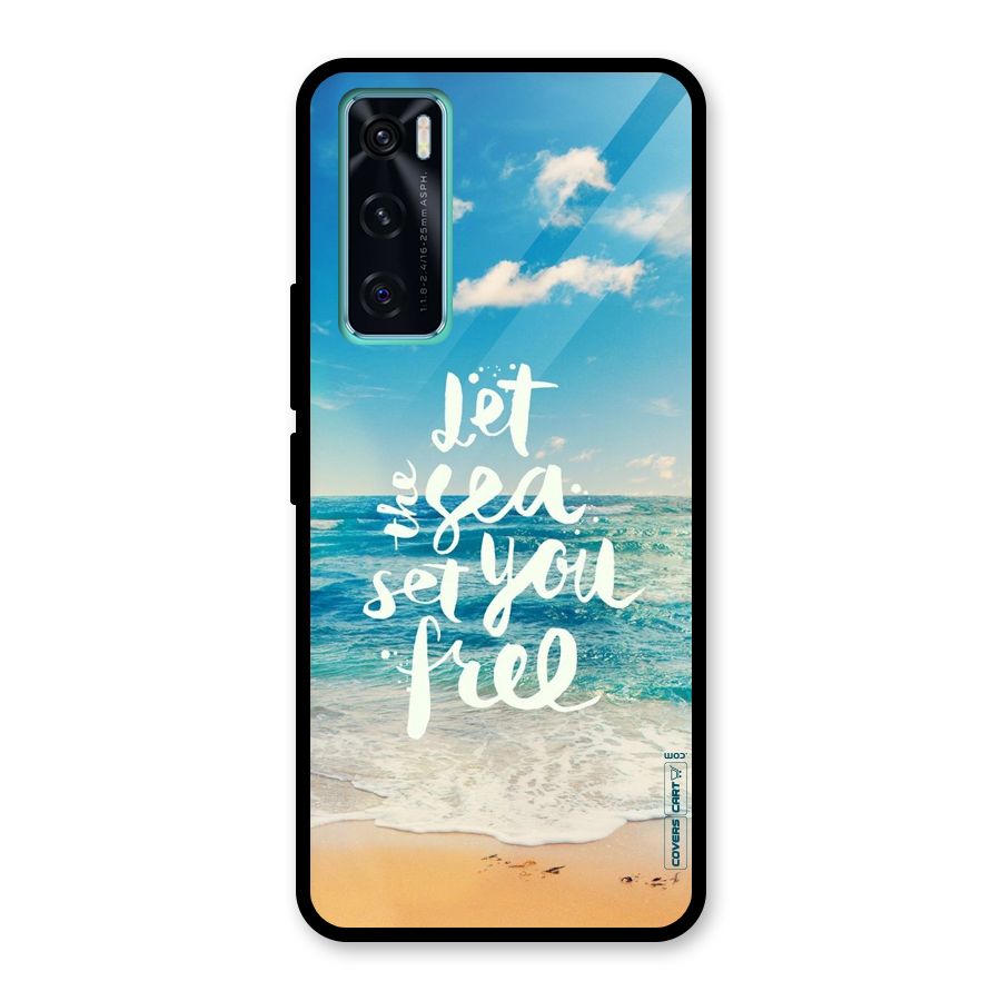 Free Sea Glass Back Case for Vivo V20 SE