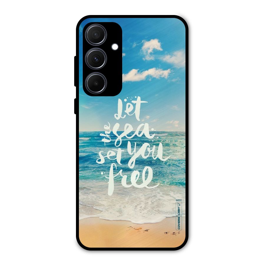 Free Sea Metal Back Case for Galaxy A35