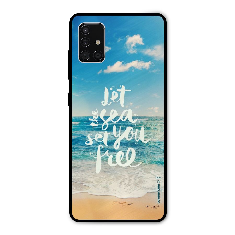 Free Sea Metal Back Case for Galaxy A51