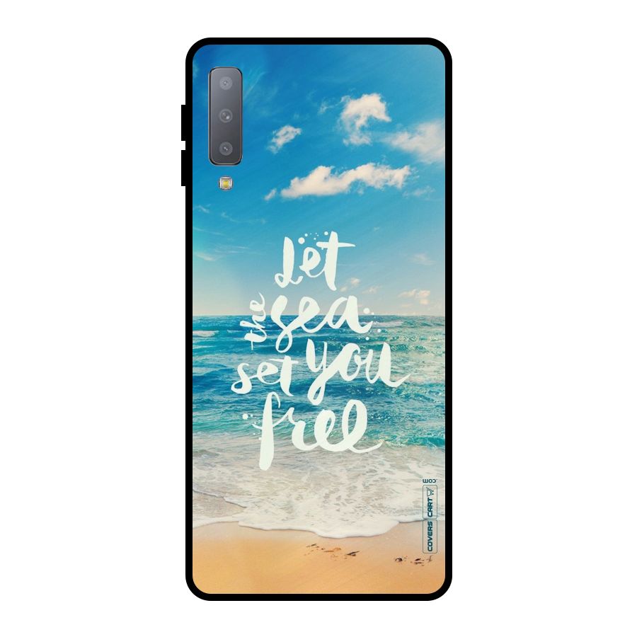 Free Sea Metal Back Case for Galaxy A7 (2018)
