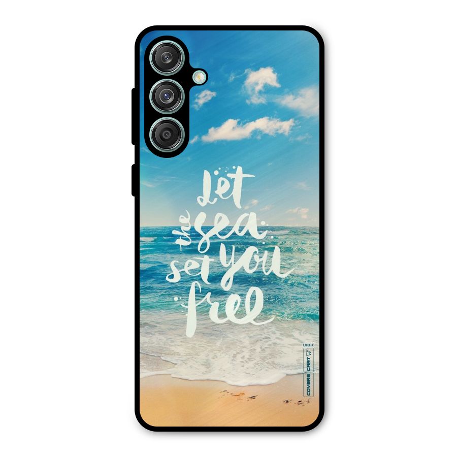 Free Sea Metal Back Case for Galaxy M55 5G