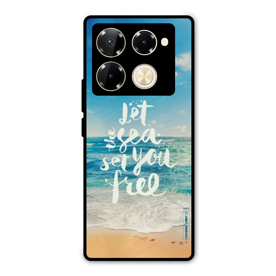 Free Sea Metal Back Case for Infinix Note 40 Pro Plus
