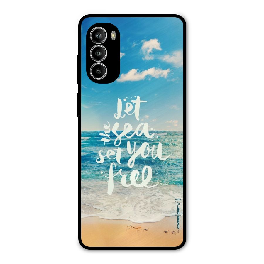 Free Sea Metal Back Case for Moto G52