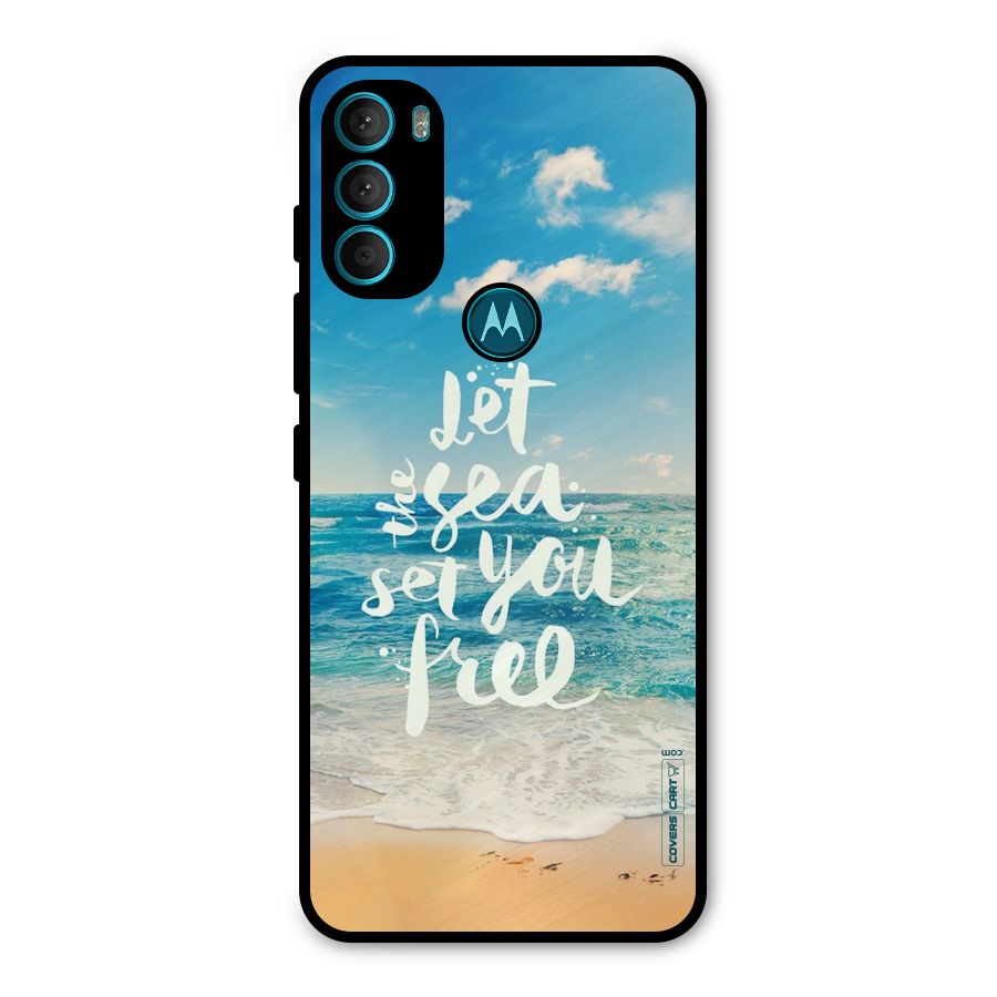 Free Sea Metal Back Case for Moto G71 5G