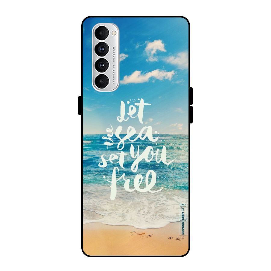 Free Sea Metal Back Case for Oppo Reno4 Pro