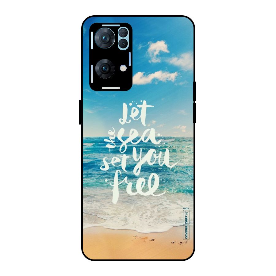 Free Sea Metal Back Case for Oppo Reno7 Pro 5G