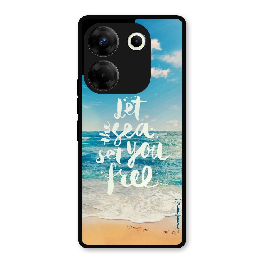 Free Sea Metal Back Case for Tecno Camon 20 Pro