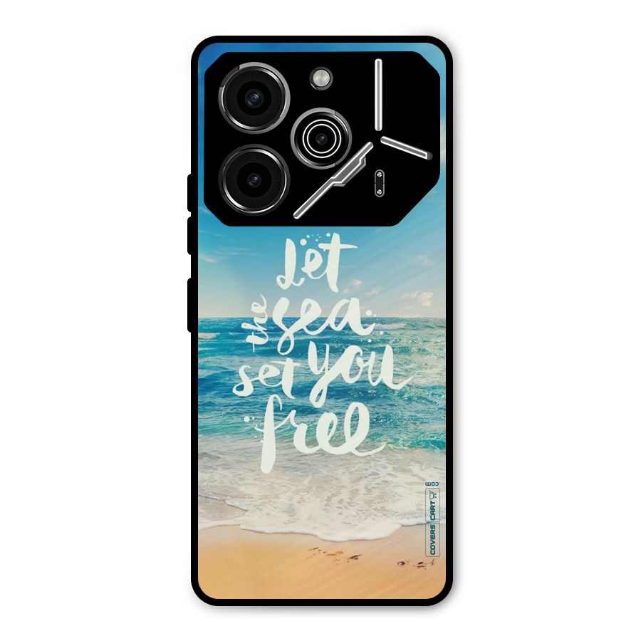 Free Sea Metal Back Case for Tecno Pova 6 Pro