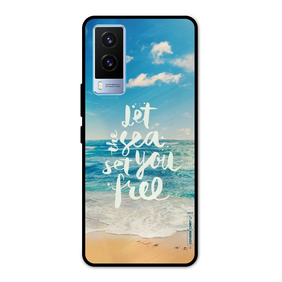 Free Sea Metal Back Case for Vivo V21e 5G
