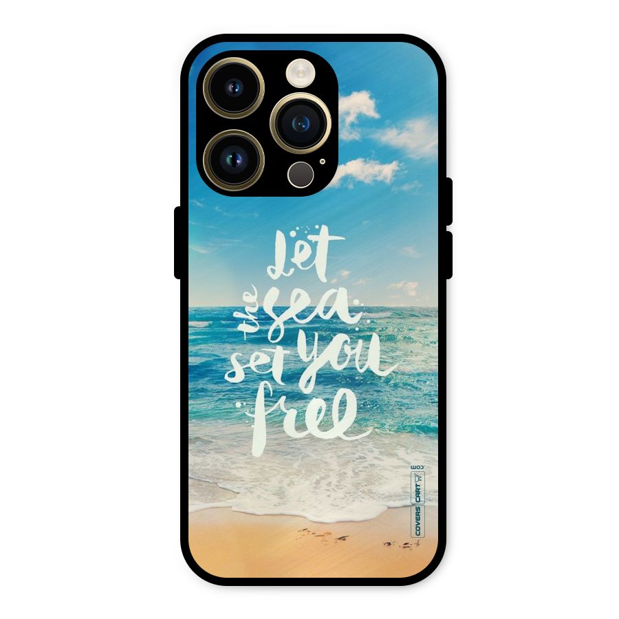Free Sea Metal Back Case for iPhone 14 Pro