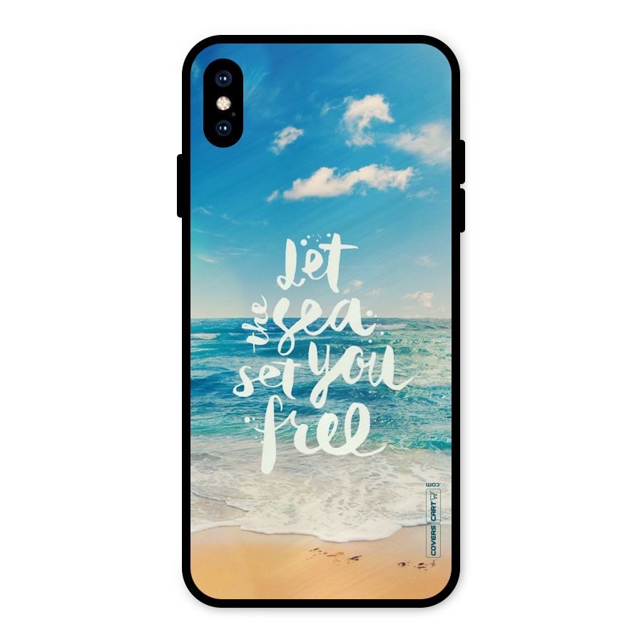 Free Sea Metal Back Case for iPhone XS Max