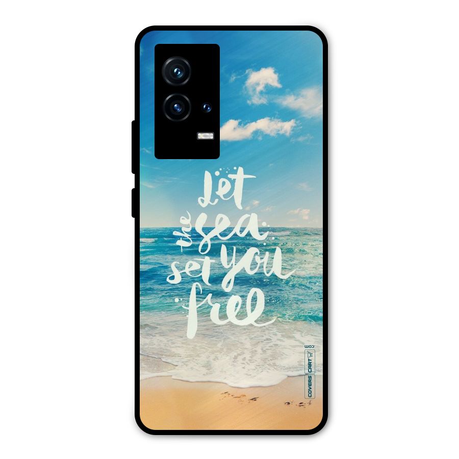 Free Sea Metal Back Case for iQOO 9 5G