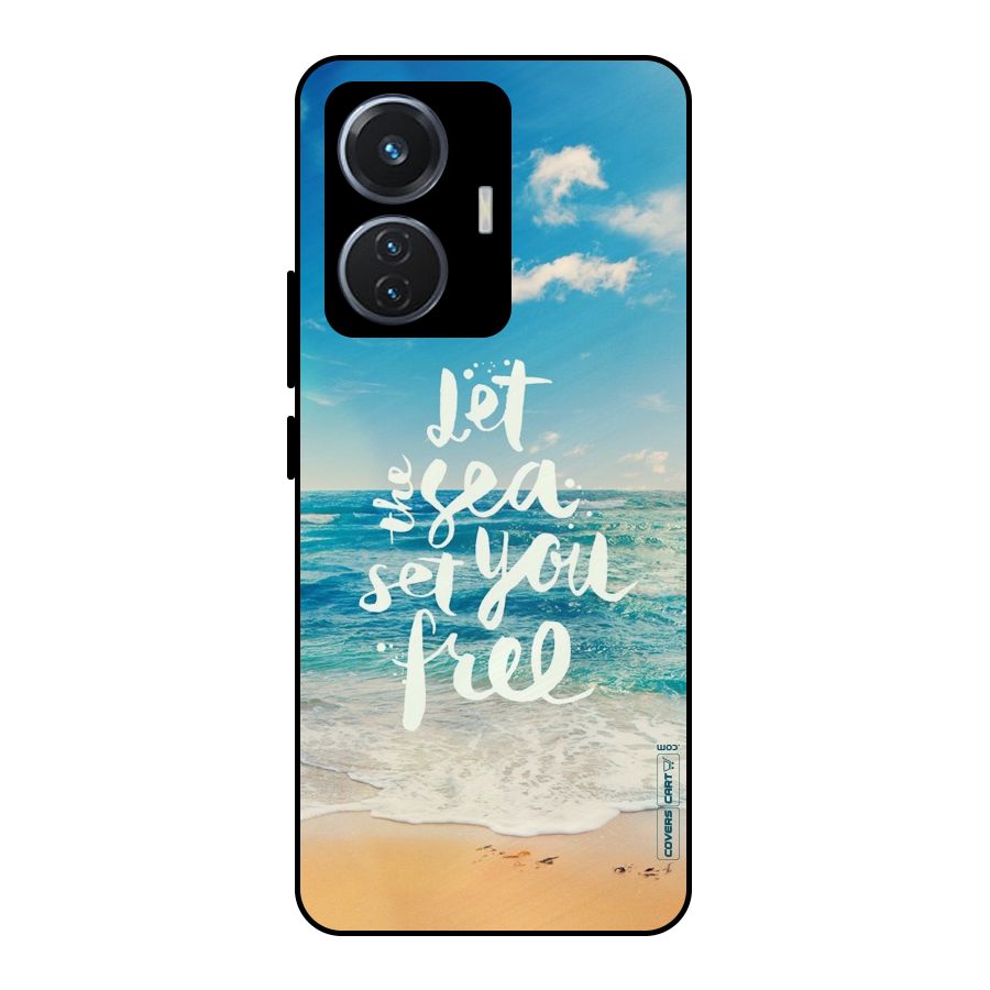 Free Sea Metal Back Case for iQOO Z6 44W