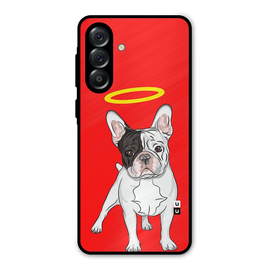 French Cute Angel Doggo Metal Back Case for Galaxy A36