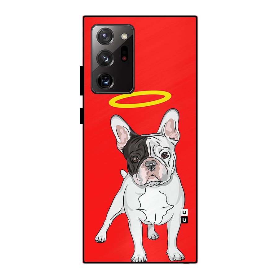French Cute Angel Doggo Metal Back Case for Galaxy Note 20 Ultra
