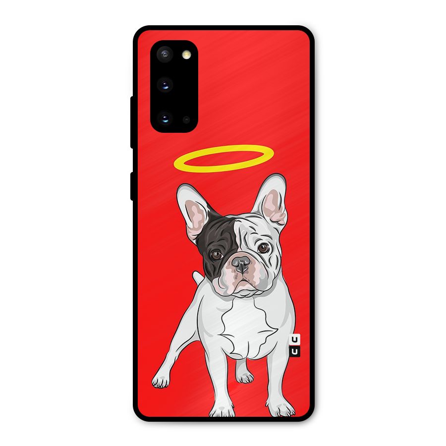French Cute Angel Doggo Metal Back Case for Galaxy S20