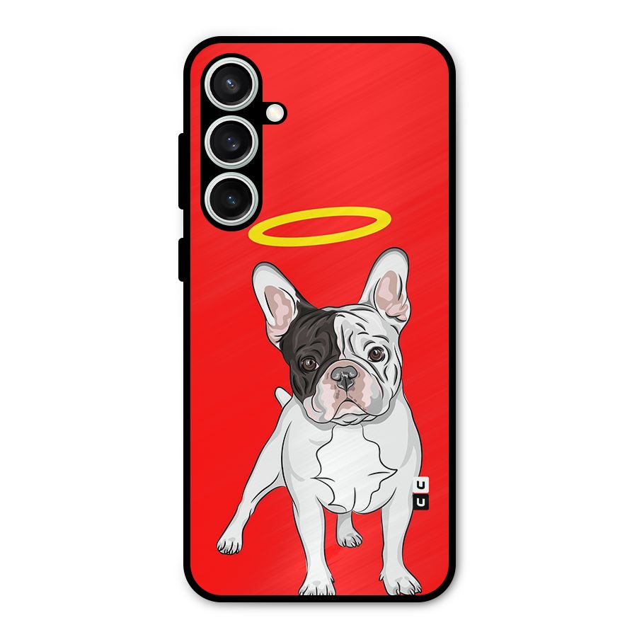 French Cute Angel Doggo Metal Back Case for Galaxy S23 FE