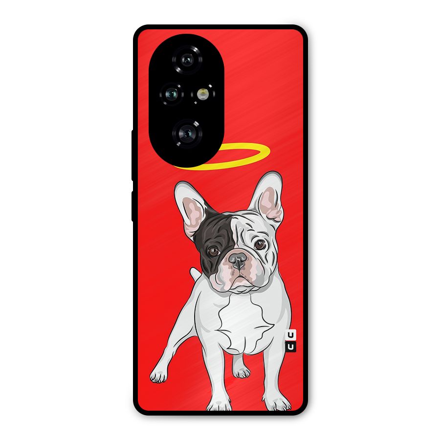 French Cute Angel Doggo Metal Back Case for Honor 200 Pro