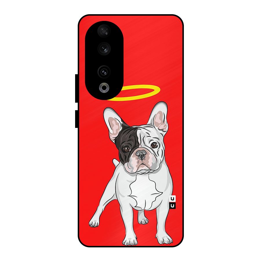 French Cute Angel Doggo Metal Back Case for Honor 90