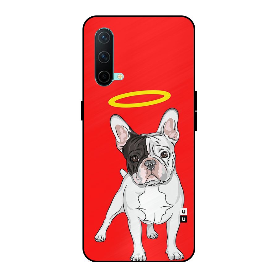 French Cute Angel Doggo Metal Back Case for OnePlus Nord CE 5G