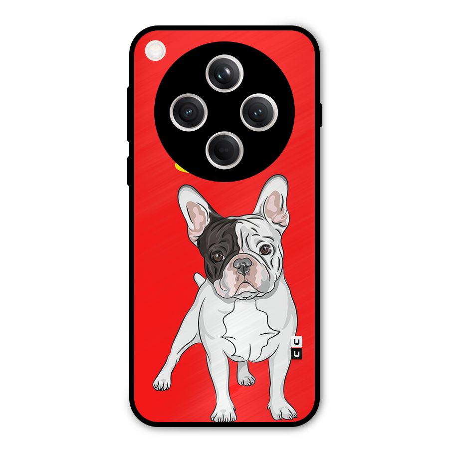 French Cute Angel Doggo Metal Back Case for Oppo Find X8