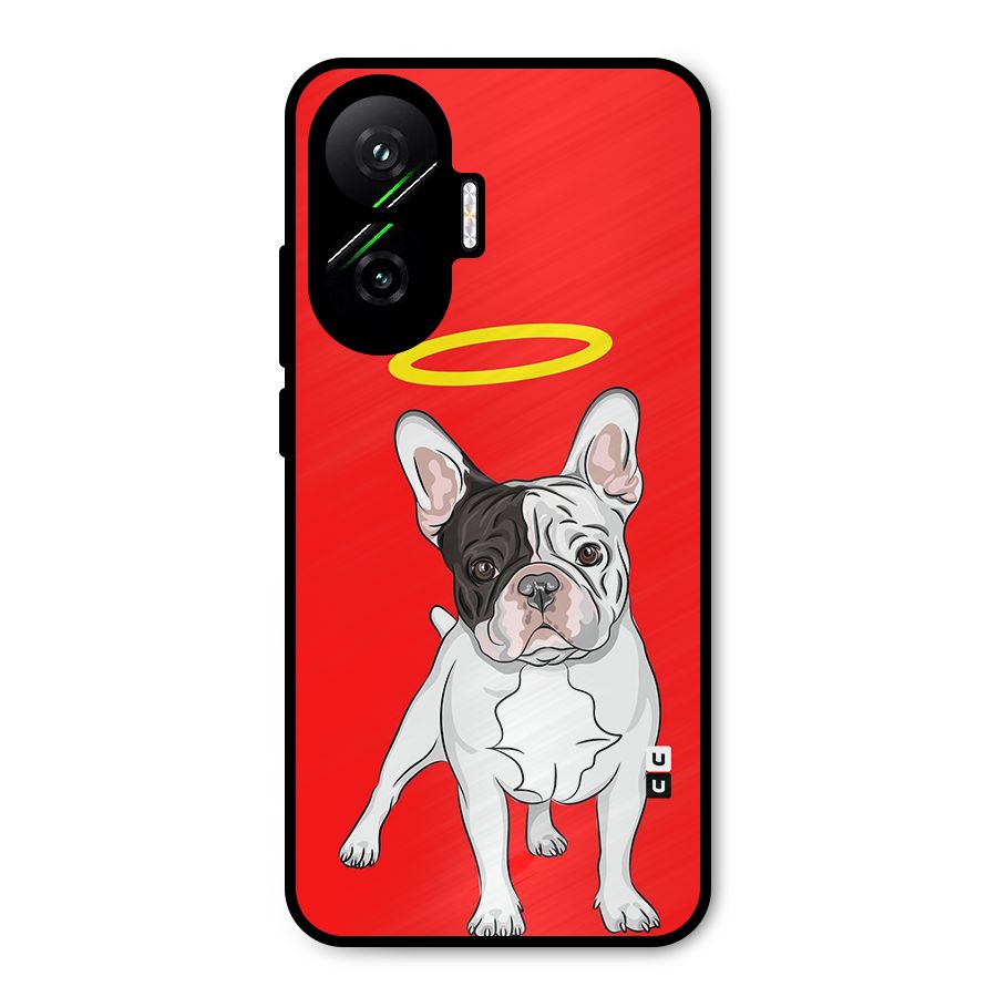 French Cute Angel Doggo Metal Back Case for Poco F7