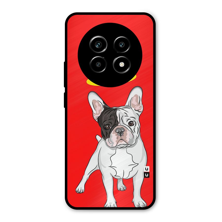 French Cute Angel Doggo Metal Back Case for Realme 13 Pro
