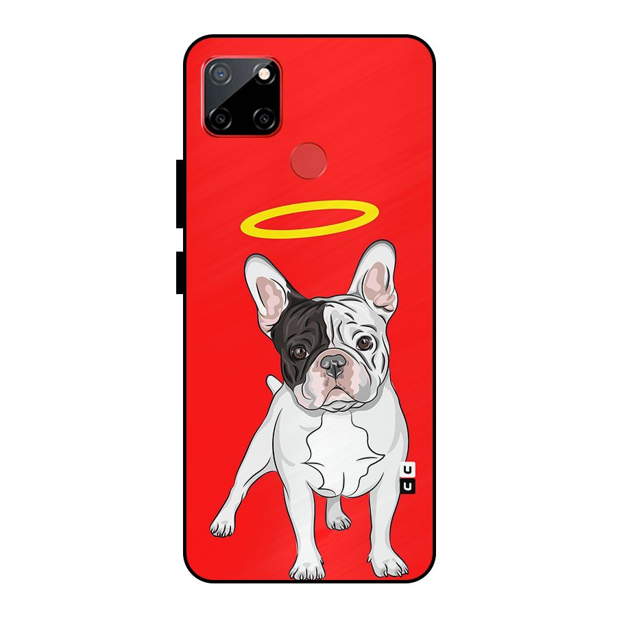 French Cute Angel Doggo Metal Back Case for Realme C12