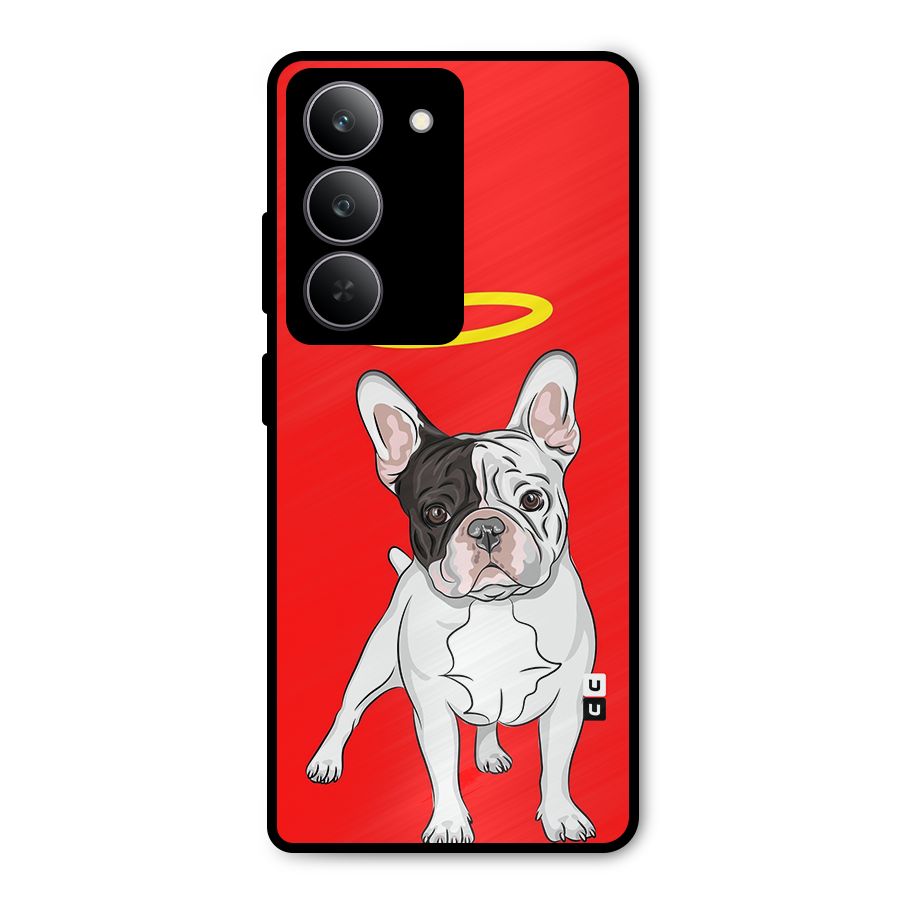 French Cute Angel Doggo Metal Back Case for Realme P3x