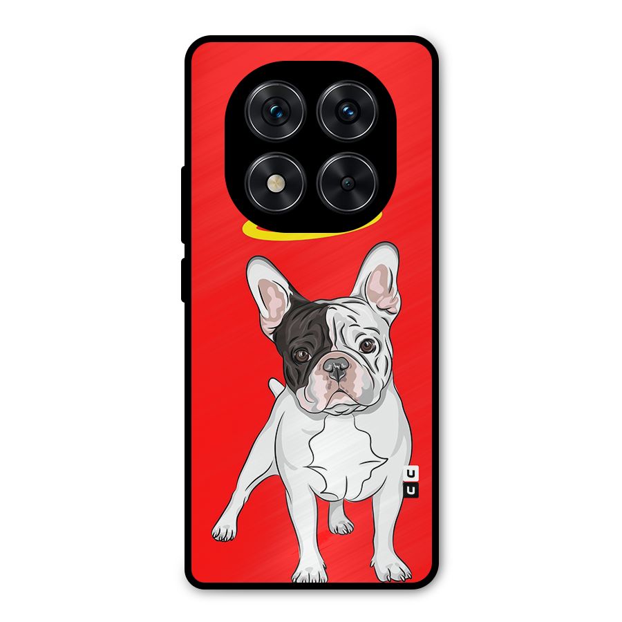 French Cute Angel Doggo Metal Back Case for Redmi Note 14 Pro 5G