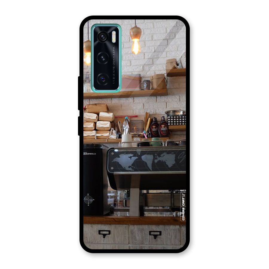 Fresh Brews Glass Back Case for Vivo V20 SE