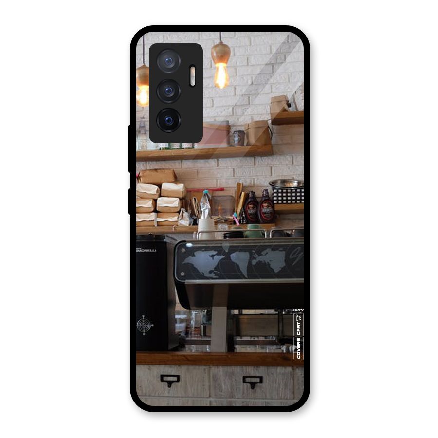 Fresh Brews Glass Back Case for Vivo V23e