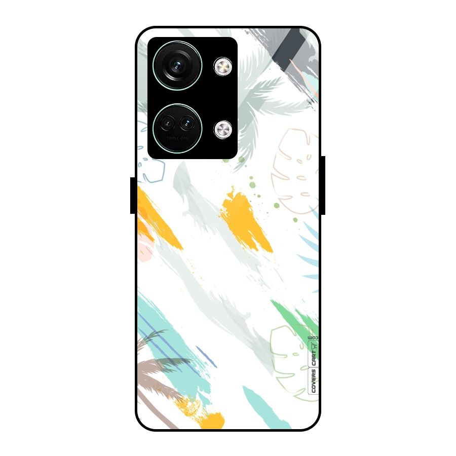 Fresh Colors Splash Glass Back Case for Oneplus Nord 3