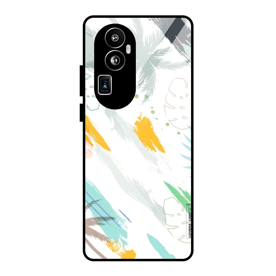 Fresh Colors Splash Glass Back Case for Oppo Reno10 Pro Plus