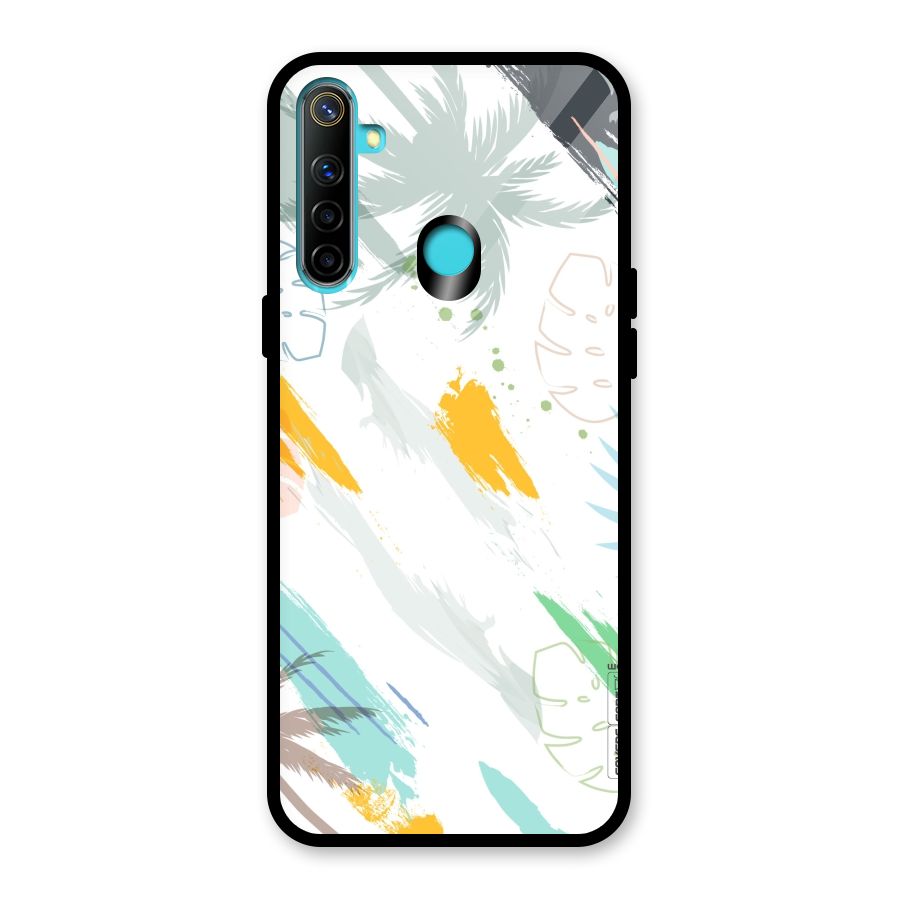 Fresh Colors Splash Glass Back Case for Realme Narzo 10