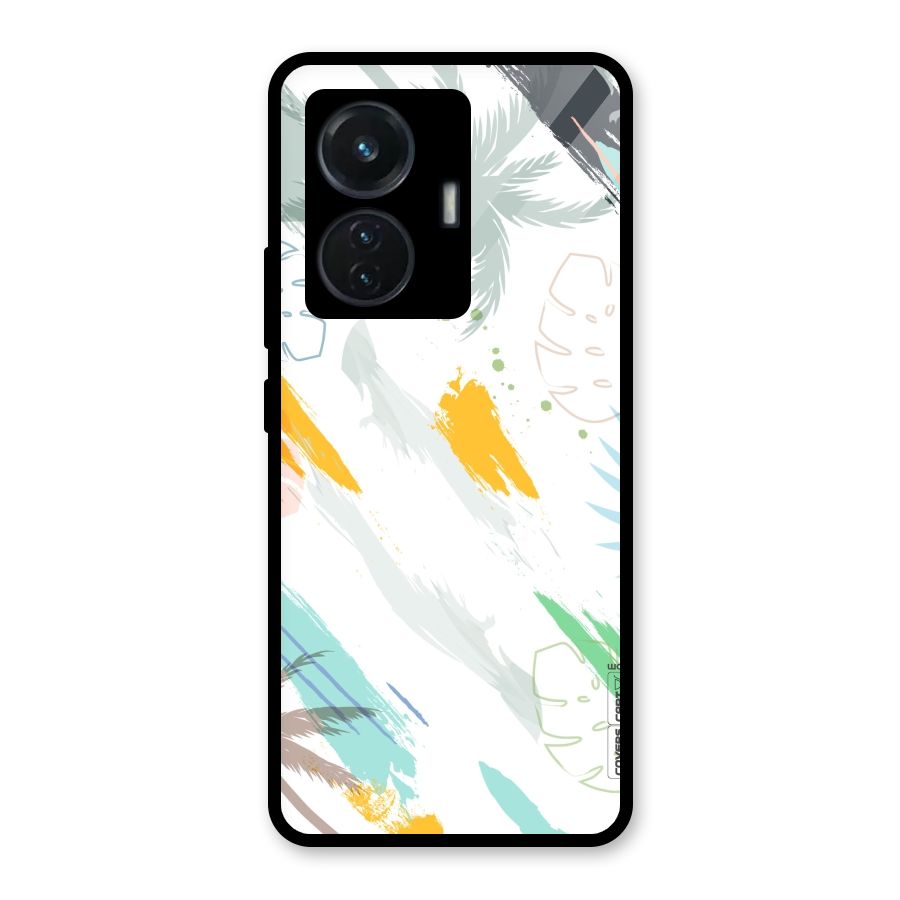 Fresh Colors Splash Glass Back Case for Vivo T1 44W